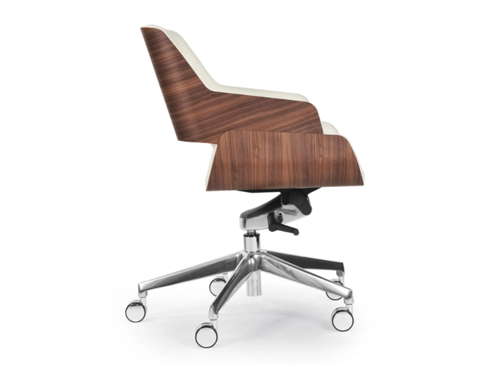 ROSE OFFICE - Swivel office chair with armrests with 5-Spoke base _ Riccardo Rivoli